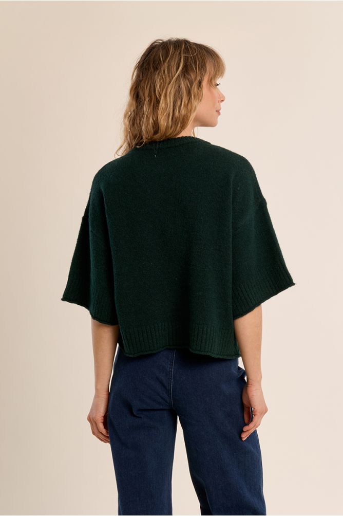 Flared knit sweater