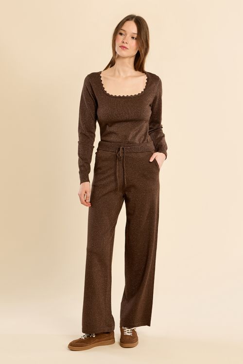 Pantalon style jogger, à nouer