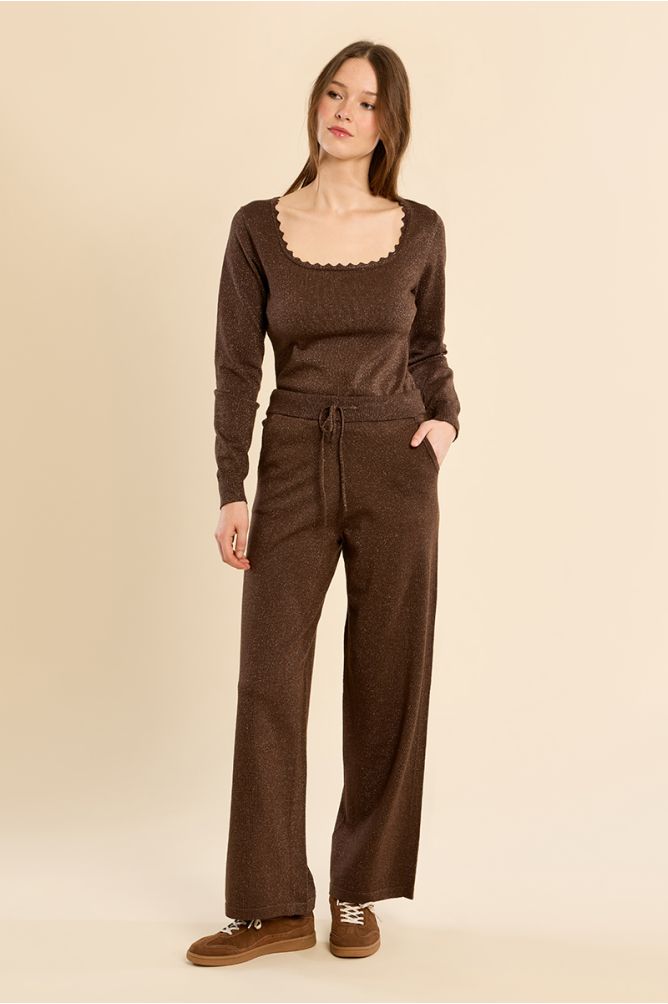 Pantalon style jogger, à nouer