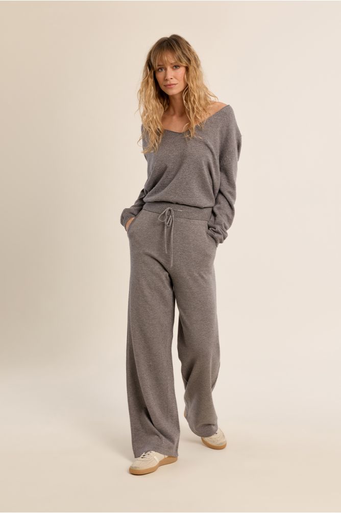 Pantalon style jogger, à nouer