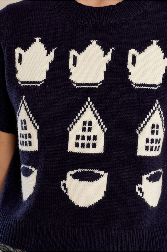 Jersey de manga corta con estampado