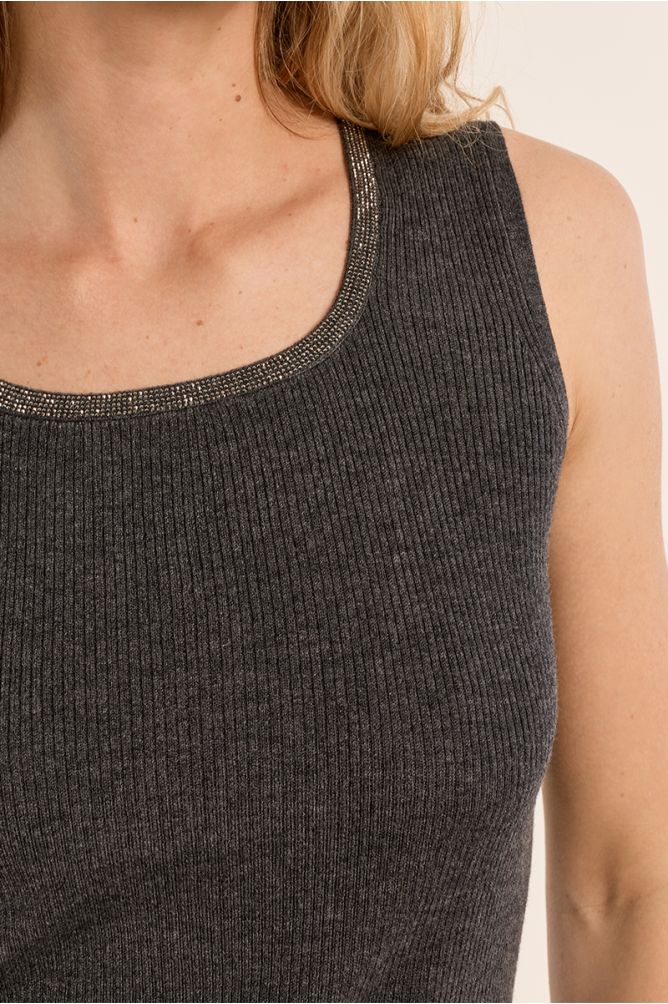 Ribbed tank top