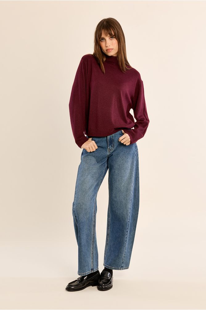 Knitted turtleneck sweater