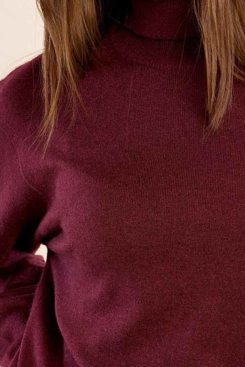 Knitted turtleneck sweater