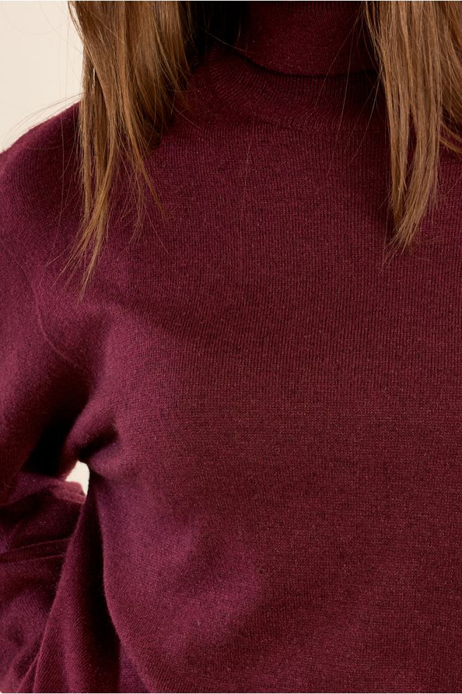 Knitted turtleneck sweater
