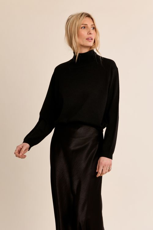 Knitted turtleneck sweater