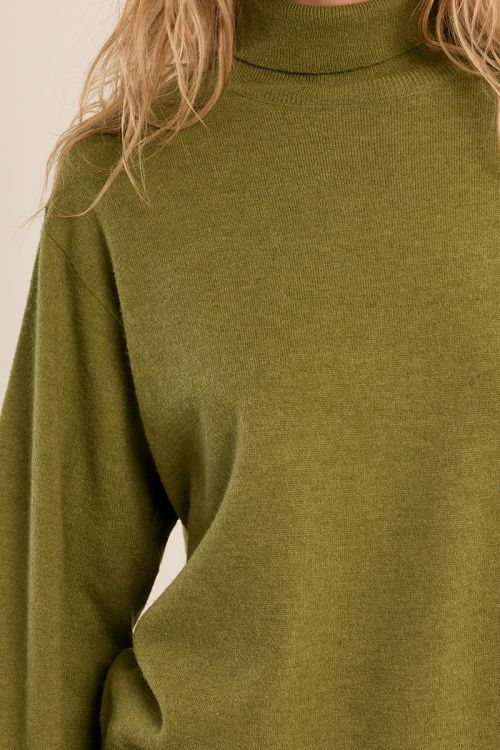 Jersey de manga larga cuello alto
