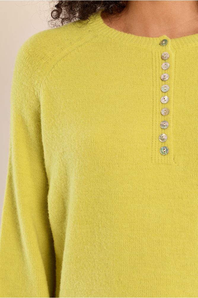 Pull en maille boutonné