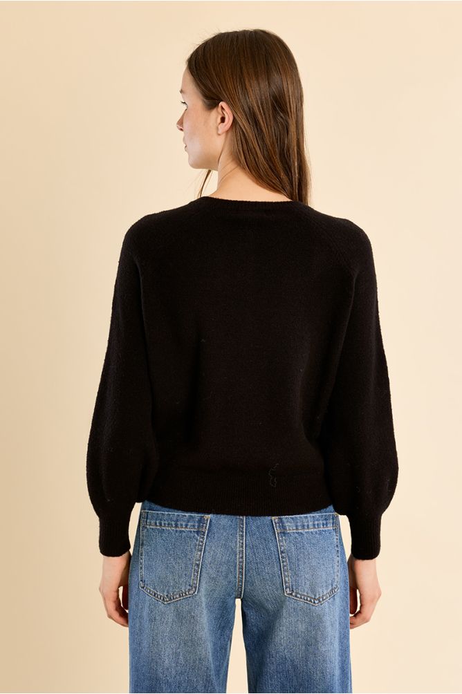 Button-down knit sweater