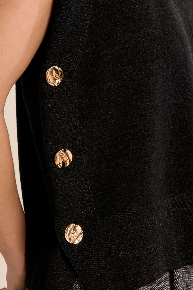 Pull en maille sans manches