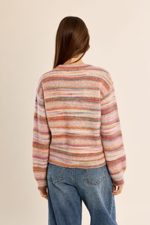 Pull en maille strassé
