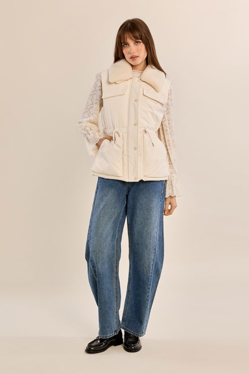 Gilet trapuntato con collo morbido - Molly Bracken