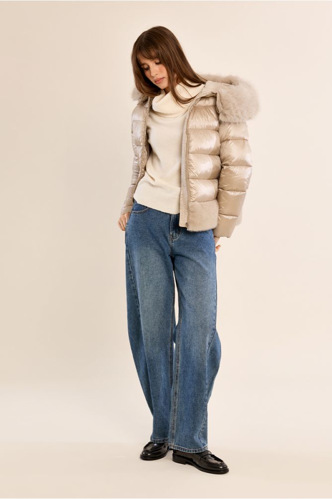 Chaqueta acolchada con capucha