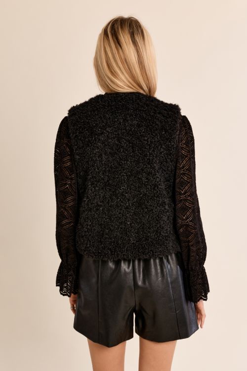 Veste sans manches imitation mouton