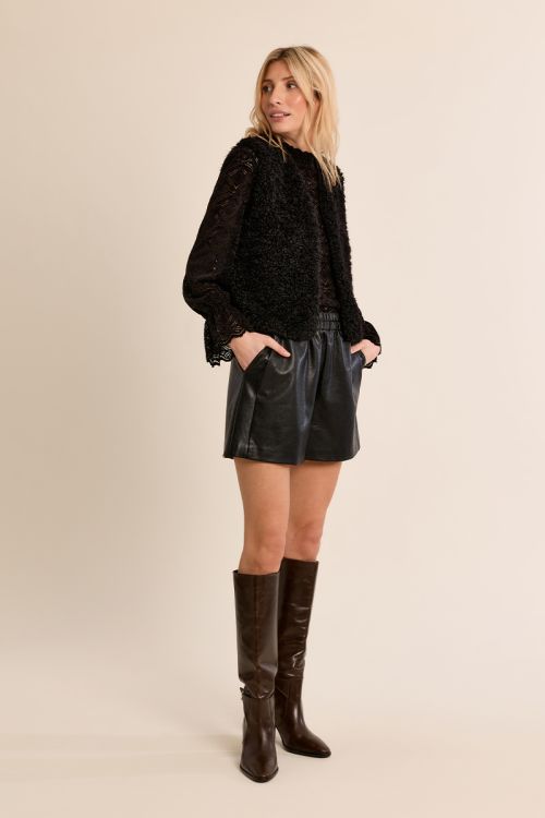 Veste sans manches imitation mouton