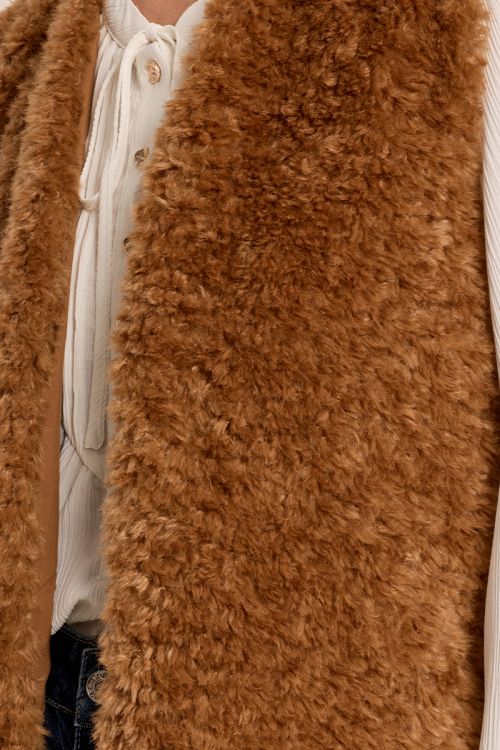 Veste sans manches imitation mouton