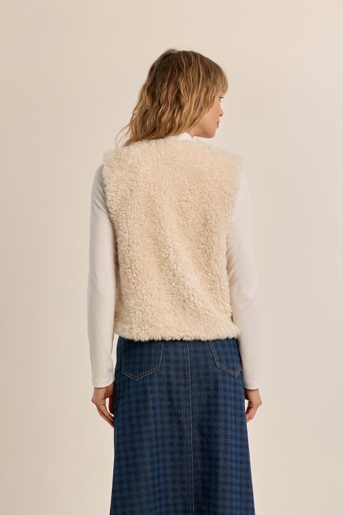 Veste sans manches imitation mouton