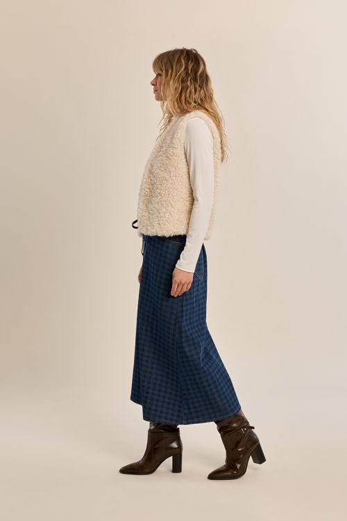 Veste sans manches imitation mouton