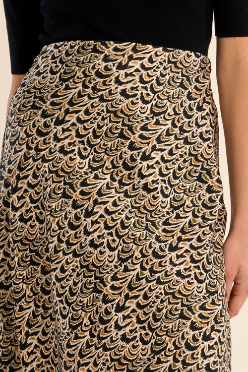 Falda larga con estampado