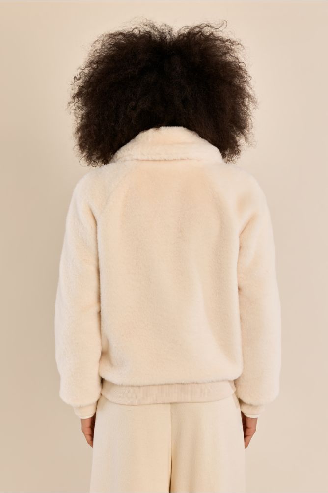 Blouson texturé à zip
