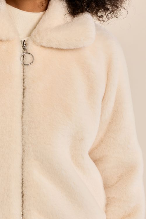 Blouson texturé à zip