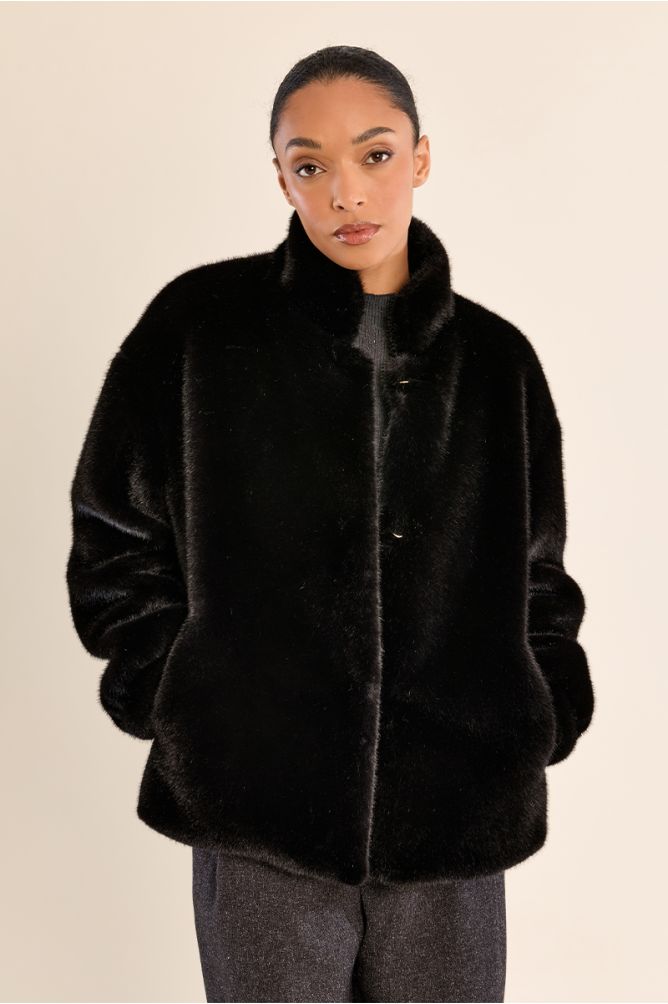 Veste imitation fourrure