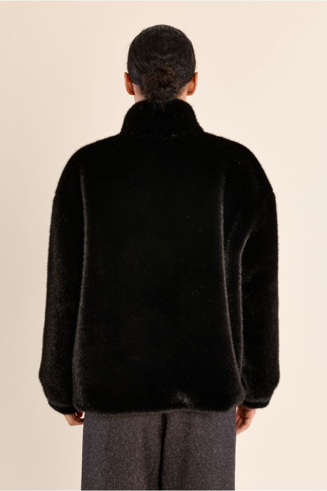 Chaqueta de manga larga de peluche