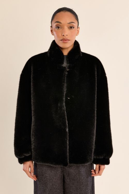 Veste imitation fourrure