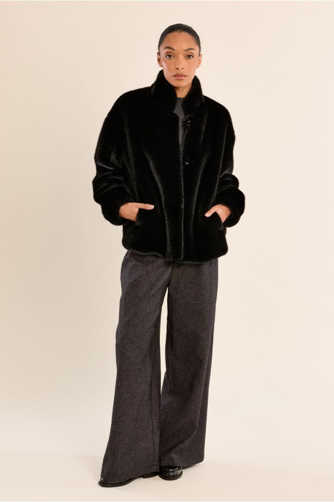 Veste imitation fourrure