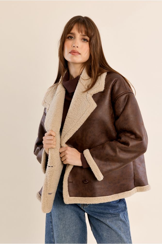 Manteau type aviateur