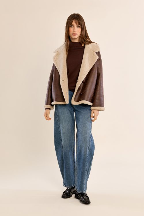 Aviator type coat