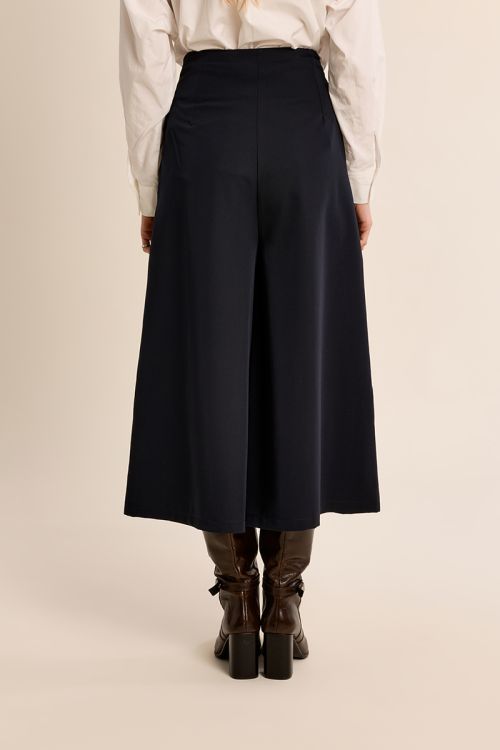 High-waisted culottes