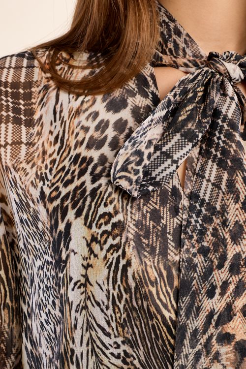 Blusa de manga larga con estampado