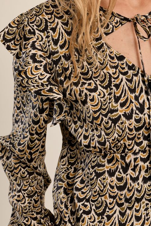 Blusa de manga larga con estampado