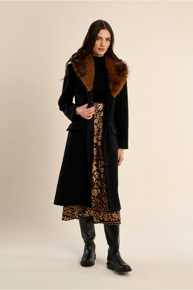 Faux fur coat