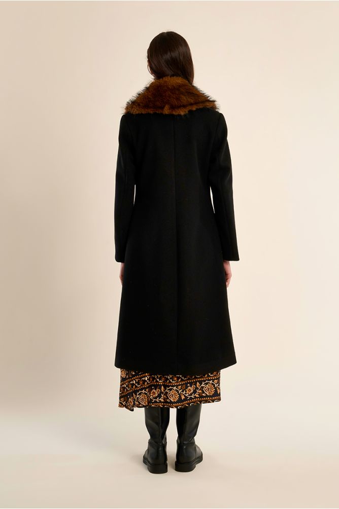 Faux fur coat
