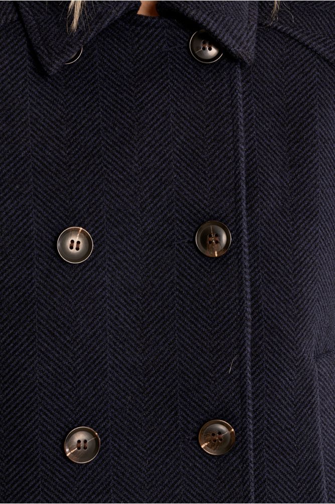Veste courte à chevrons