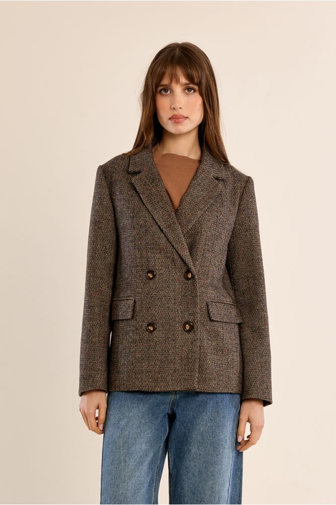 Veste blazer en lainage