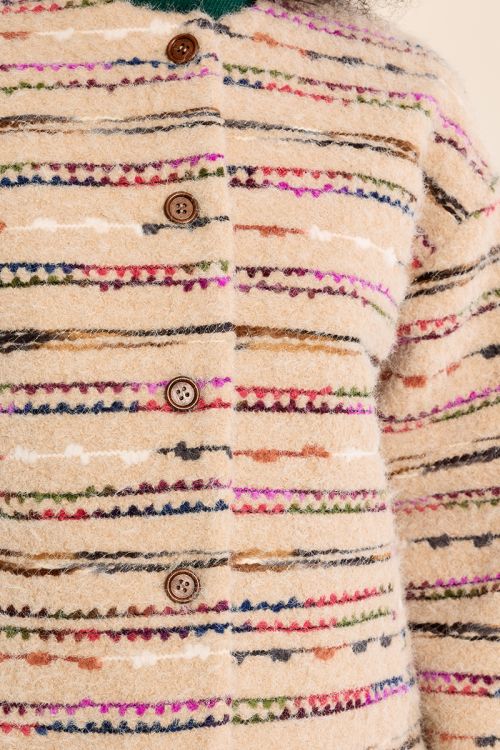 Veste duveteuse à boutons