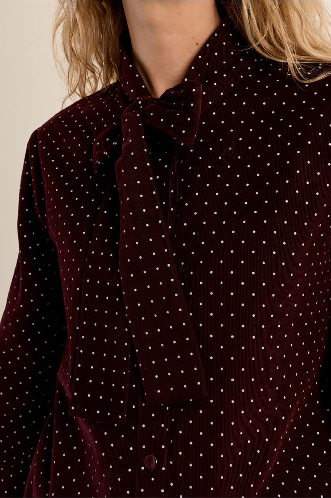 Cotton blouse with collar