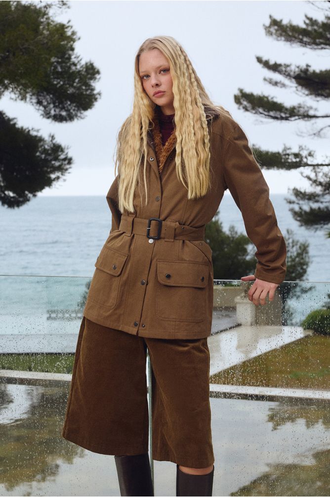 Flared Bermuda shorts
