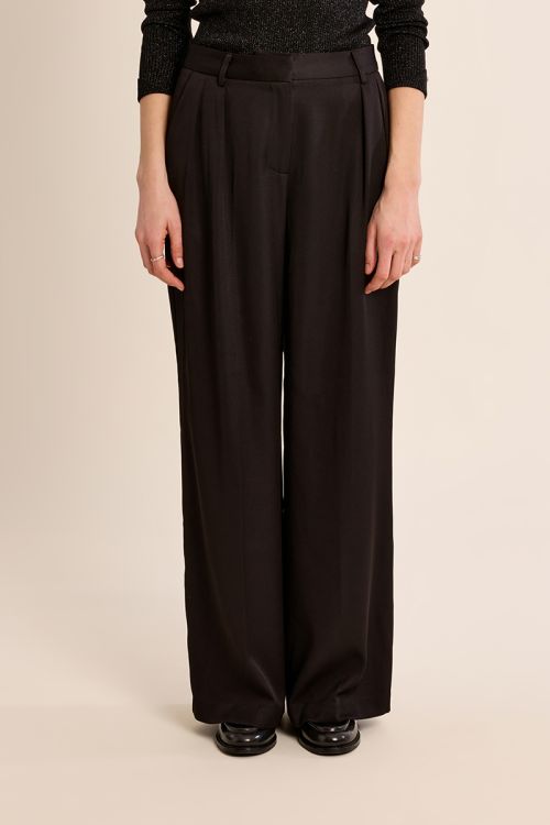 Pantalon à pinces droit