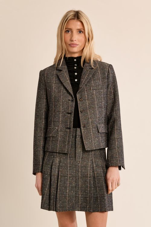 Blazer droit en lainage
