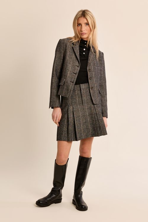 Blazer droit en lainage