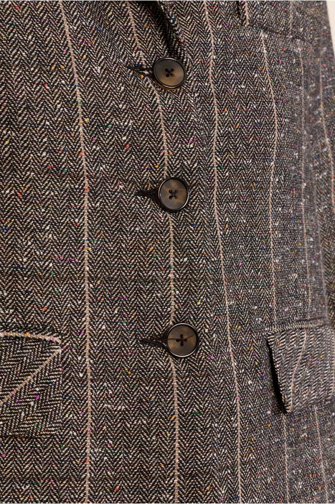 Blazer con cuello solapa y estampado