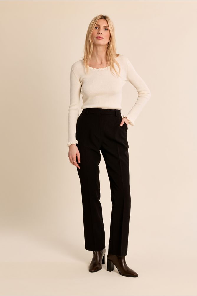 Pantalon tailleur droit