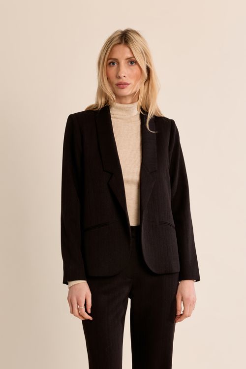 Blazer droit col tailleur