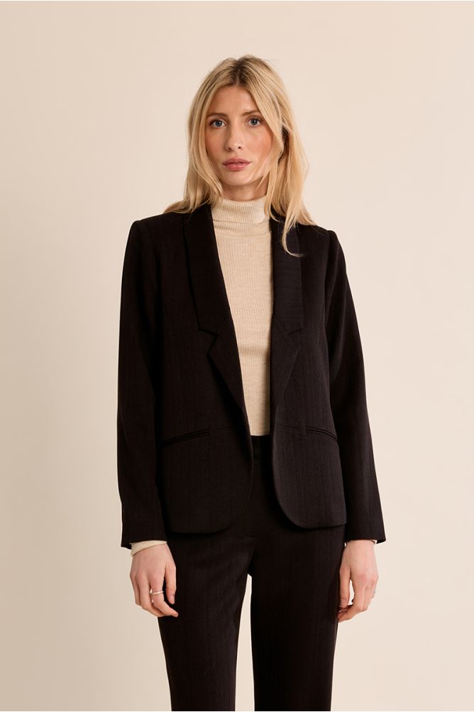 Blazer con cuello solapa 