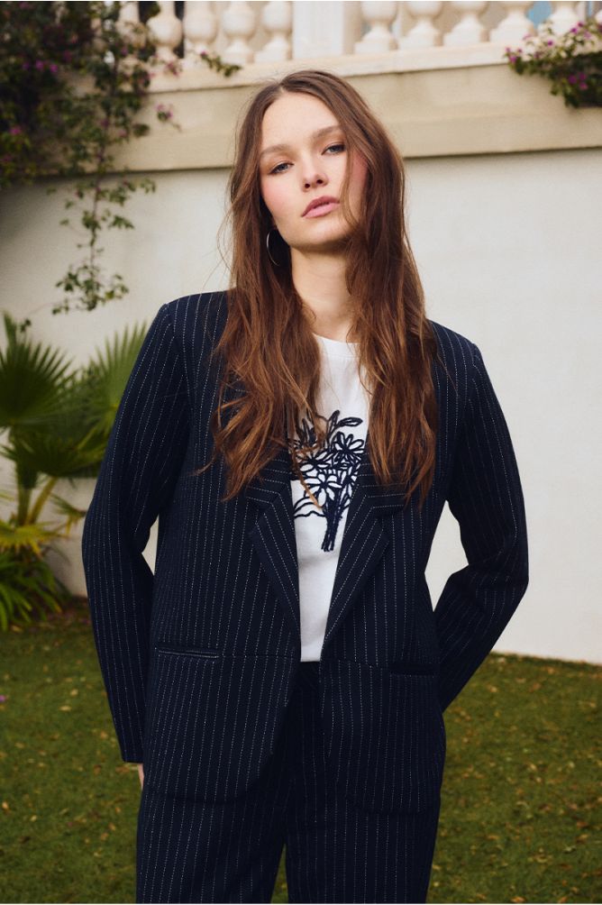 Striped blazer