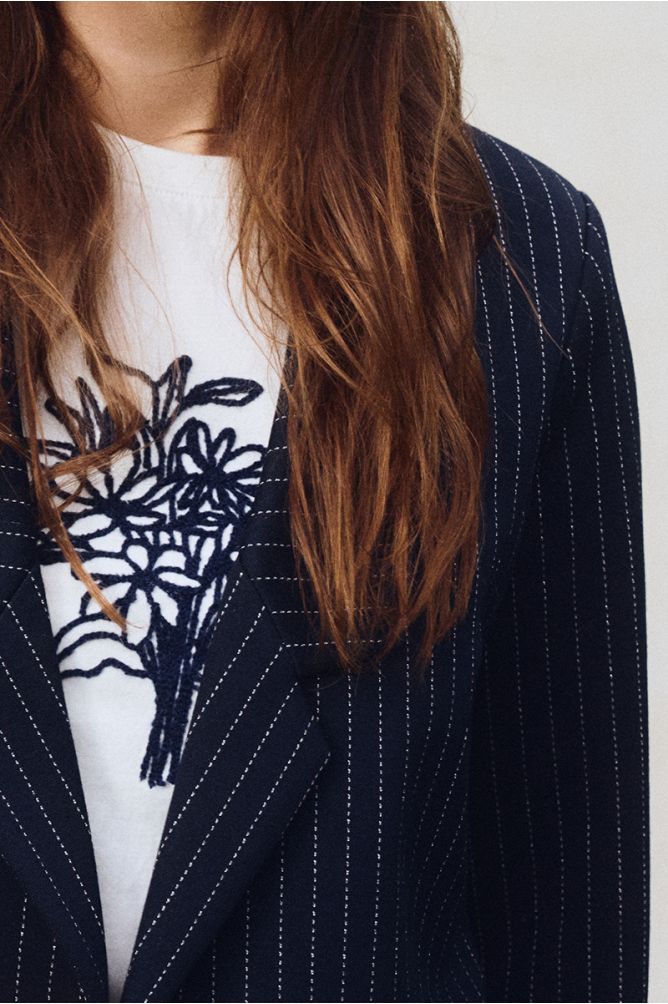 Blazer à rayures